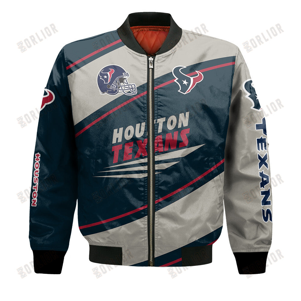 Houston Texans Football Team 2024- 25 Seismic Shake Bomber Jacket