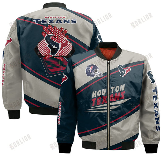 Houston Texans Football Team 2024- 25 Seismic Shake Bomber Jacket