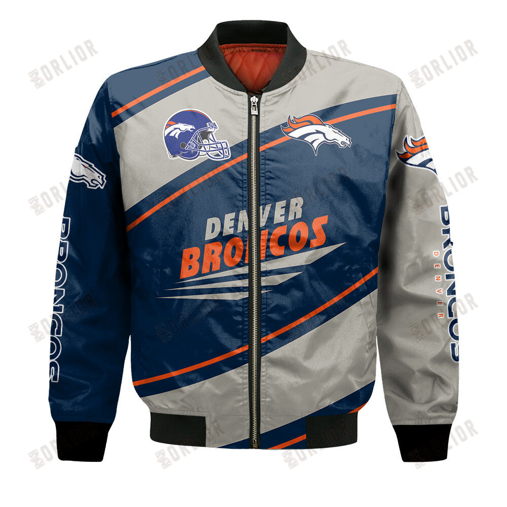 Denver Broncos Football Team 2024- 25 Seismic Shake Bomber Jacket