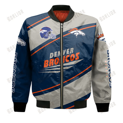 Denver Broncos Football Team 2024- 25 Seismic Shake Bomber Jacket