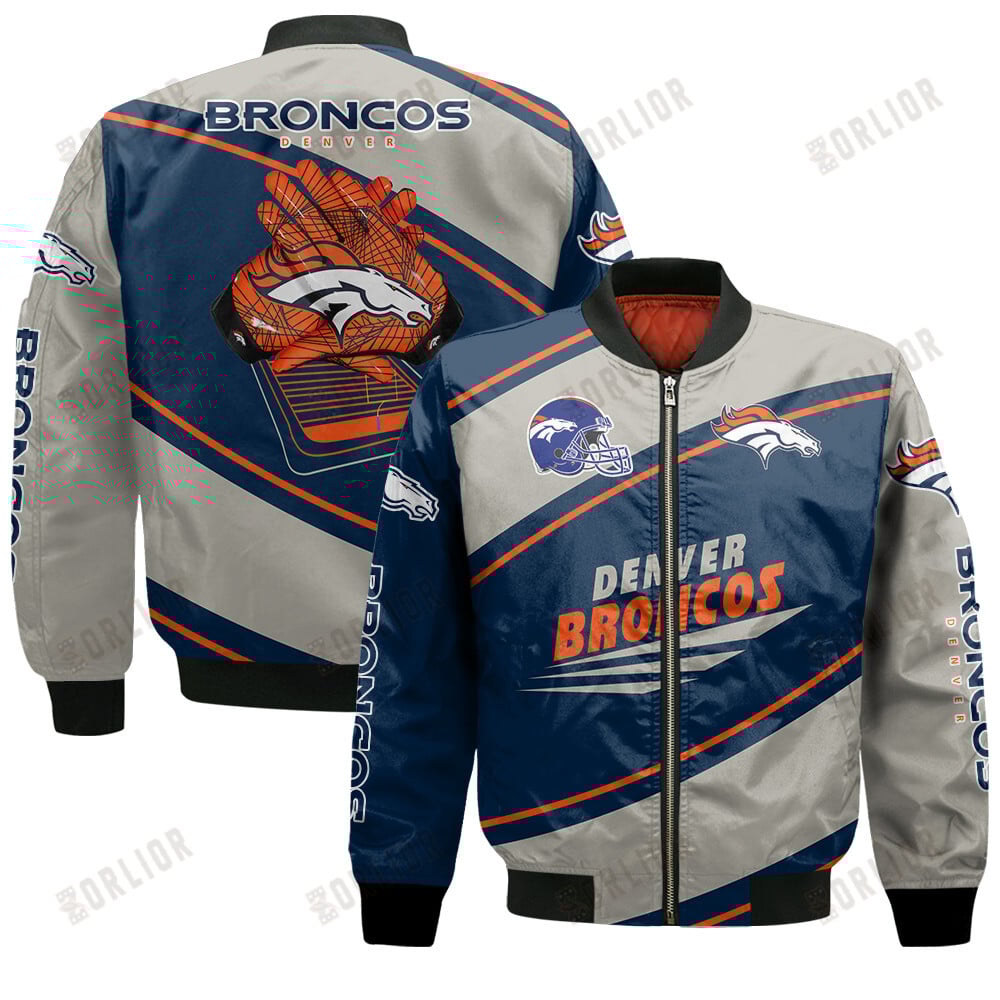 Denver Broncos Football Team 2024- 25 Seismic Shake Bomber Jacket