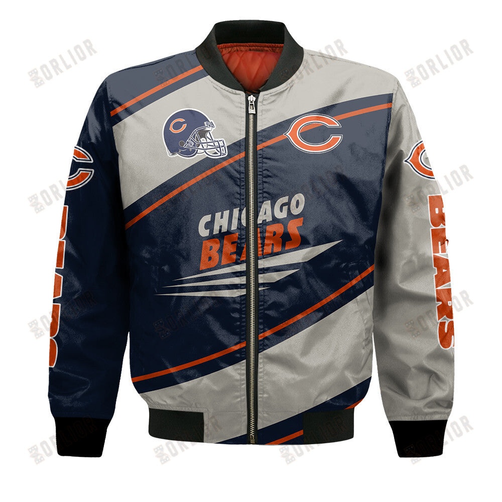 Chicago Bears Football Team 2024- 25 Seismic Shake Bomber Jacket