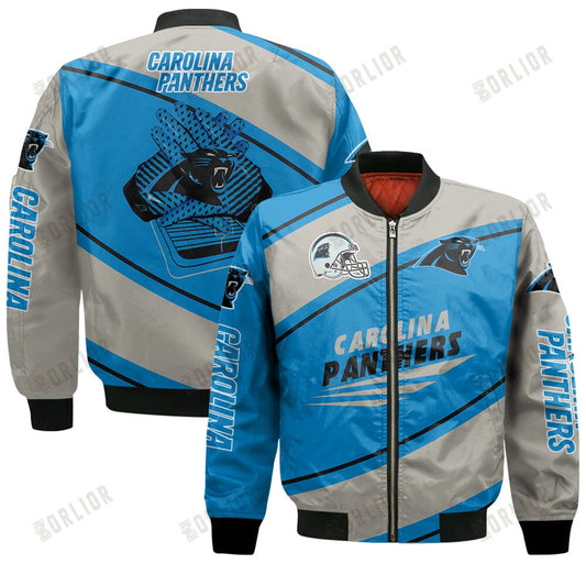 Carolina Panthers Football Team 2024- 25 Seismic Shake Bomber Jacket