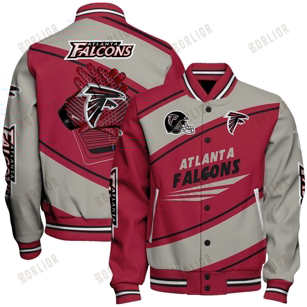 Atlanta Falcons Football Team 2024- 25 Seismic Shake Unisex Varsity Jacket
