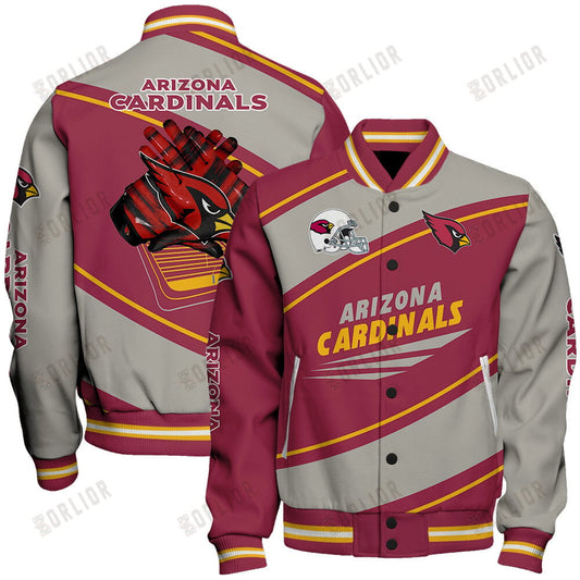 Arizona Cardinals Football Team 2024- 25 Seismic Shake Unisex Varsity Jacket