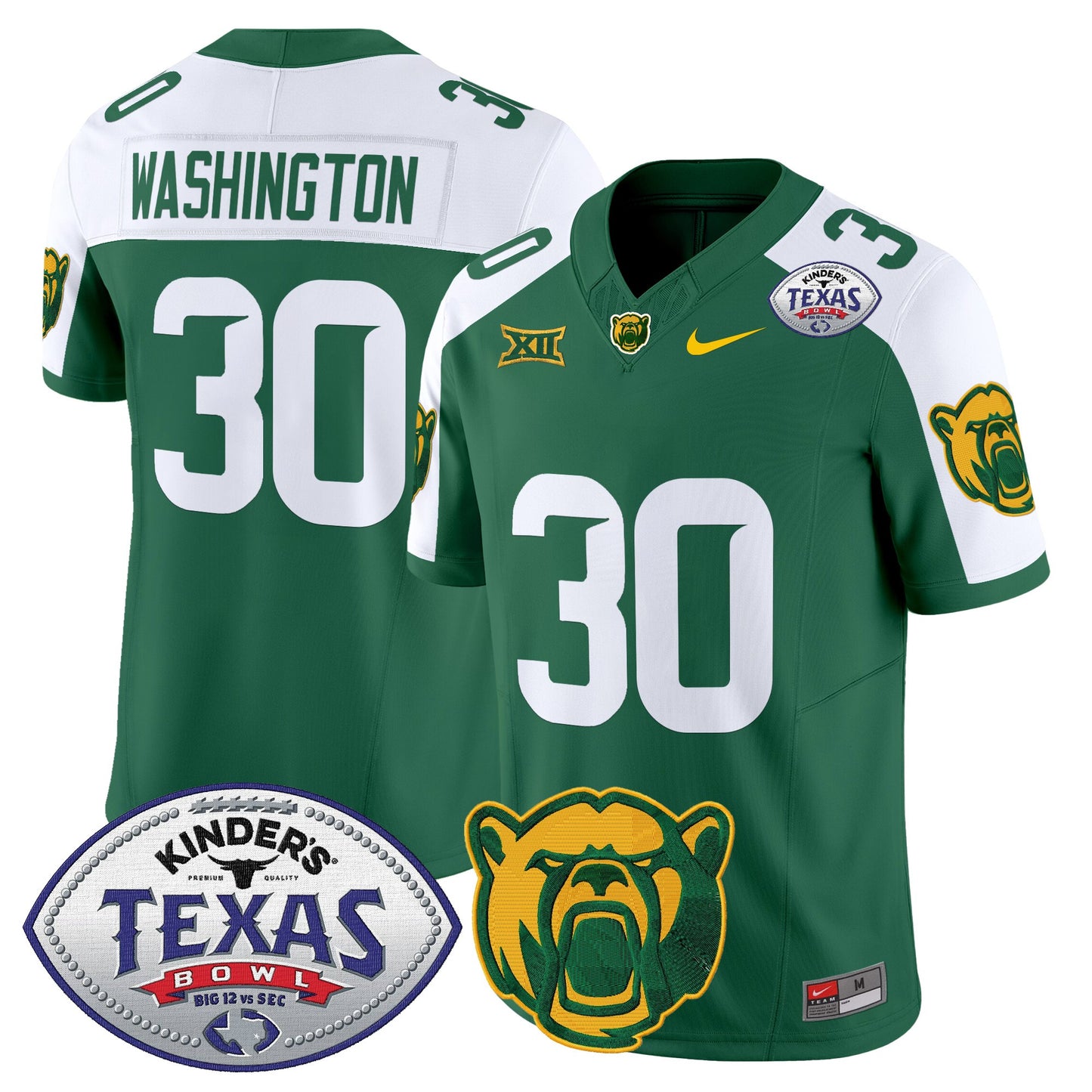 Baylor Bears 2024 Texas Bowl Vapor Limited Jersey - All Stitched