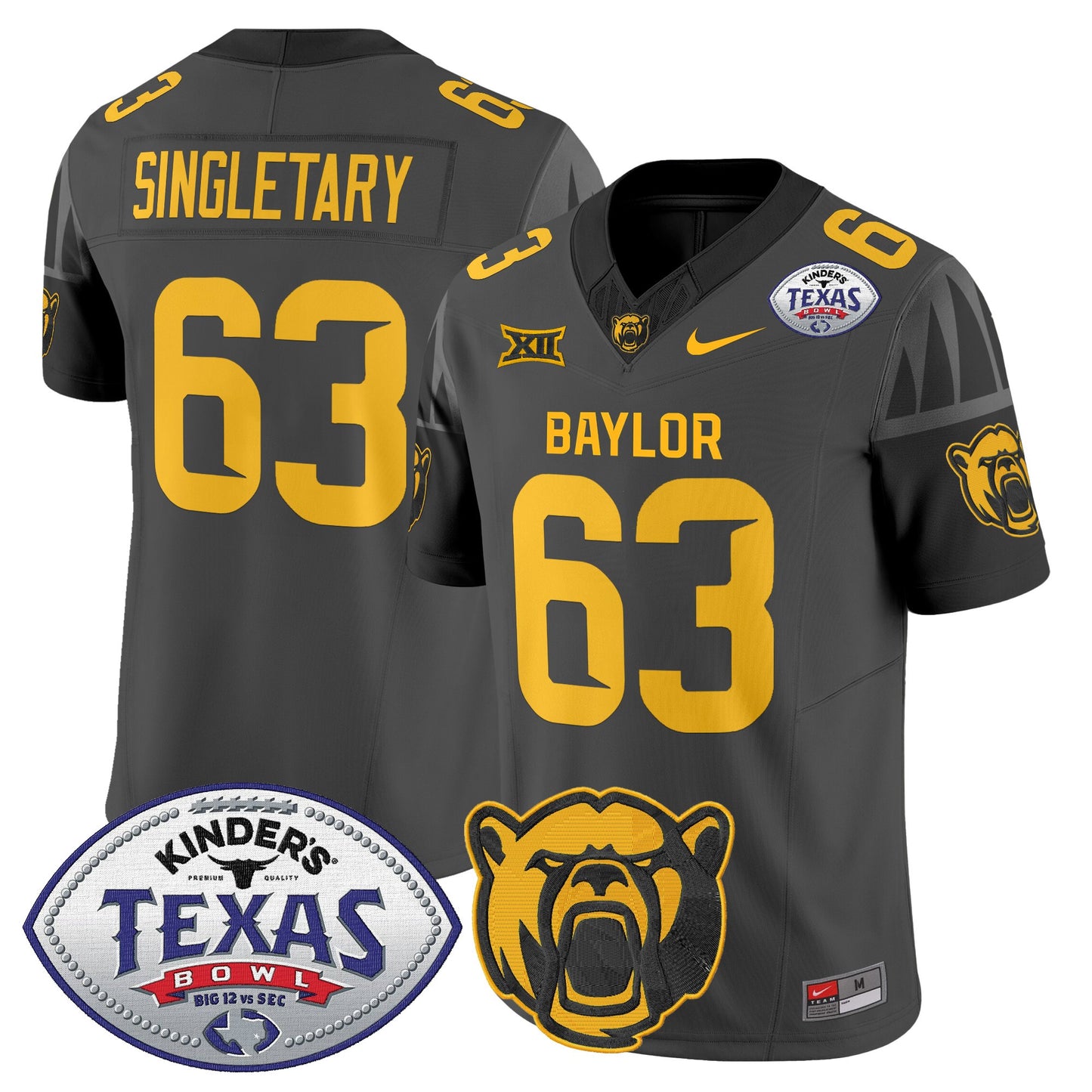 Baylor Bears 2024 Texas Bowl Vapor Limited Jersey - All Stitched