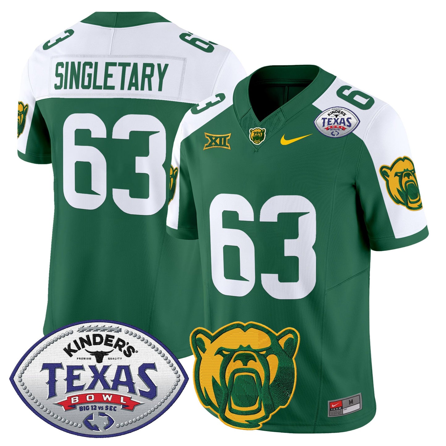 Baylor Bears 2024 Texas Bowl Vapor Limited Jersey - All Stitched