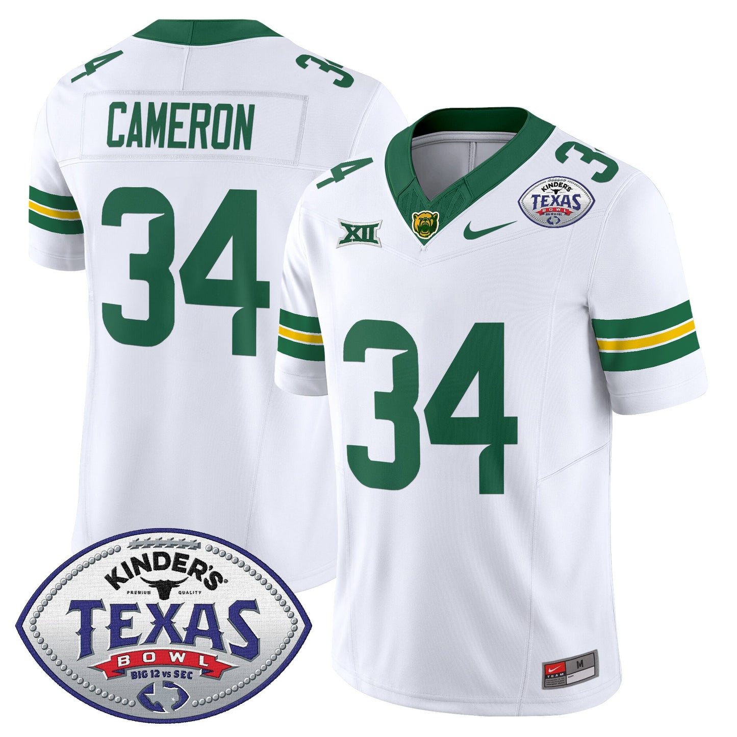 Baylor Bears 2024 Texas Bowl Vapor Limited Jersey - All Stitched