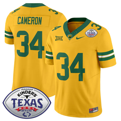 Baylor Bears 2024 Texas Bowl Vapor Limited Jersey - All Stitched