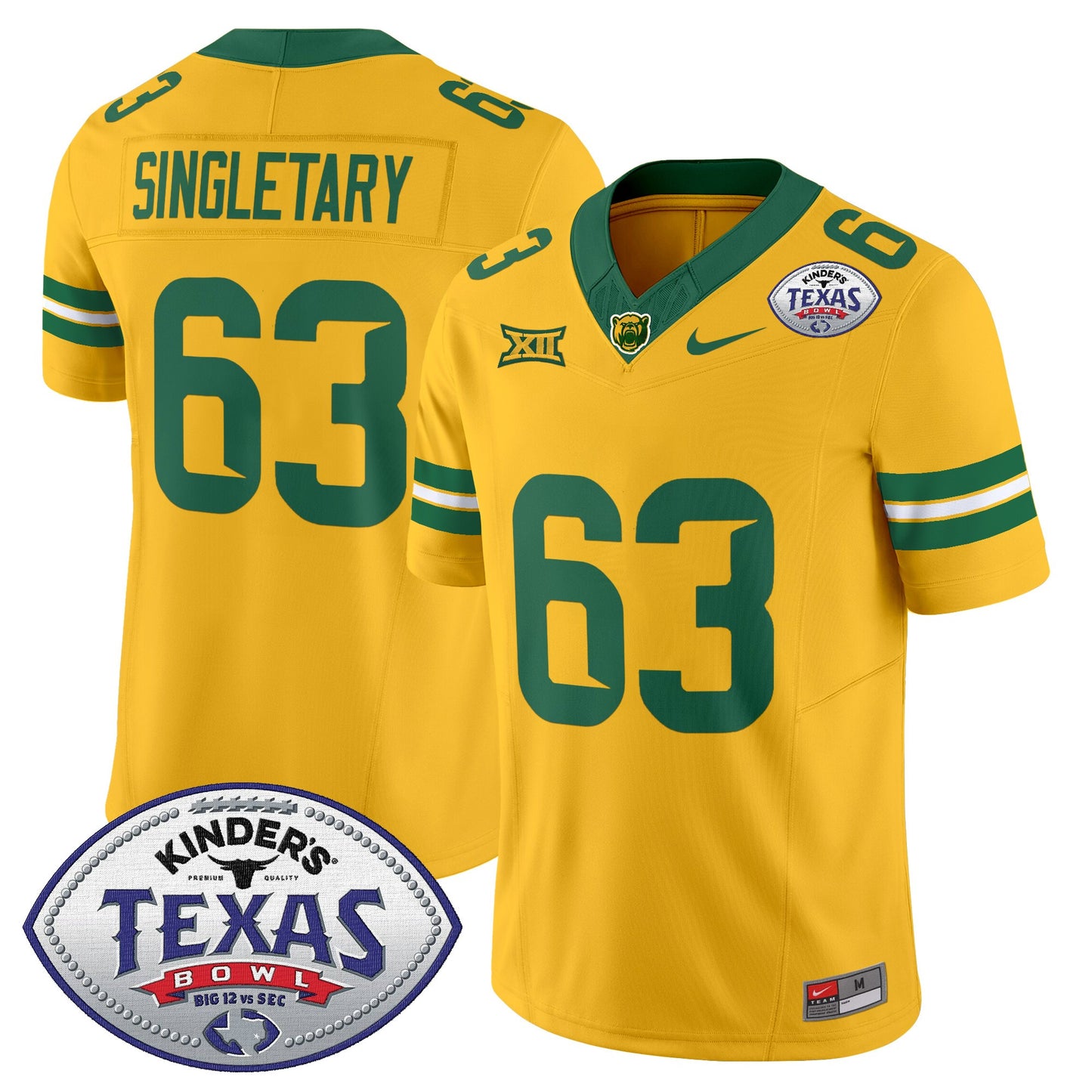 Baylor Bears 2024 Texas Bowl Vapor Limited Jersey - All Stitched