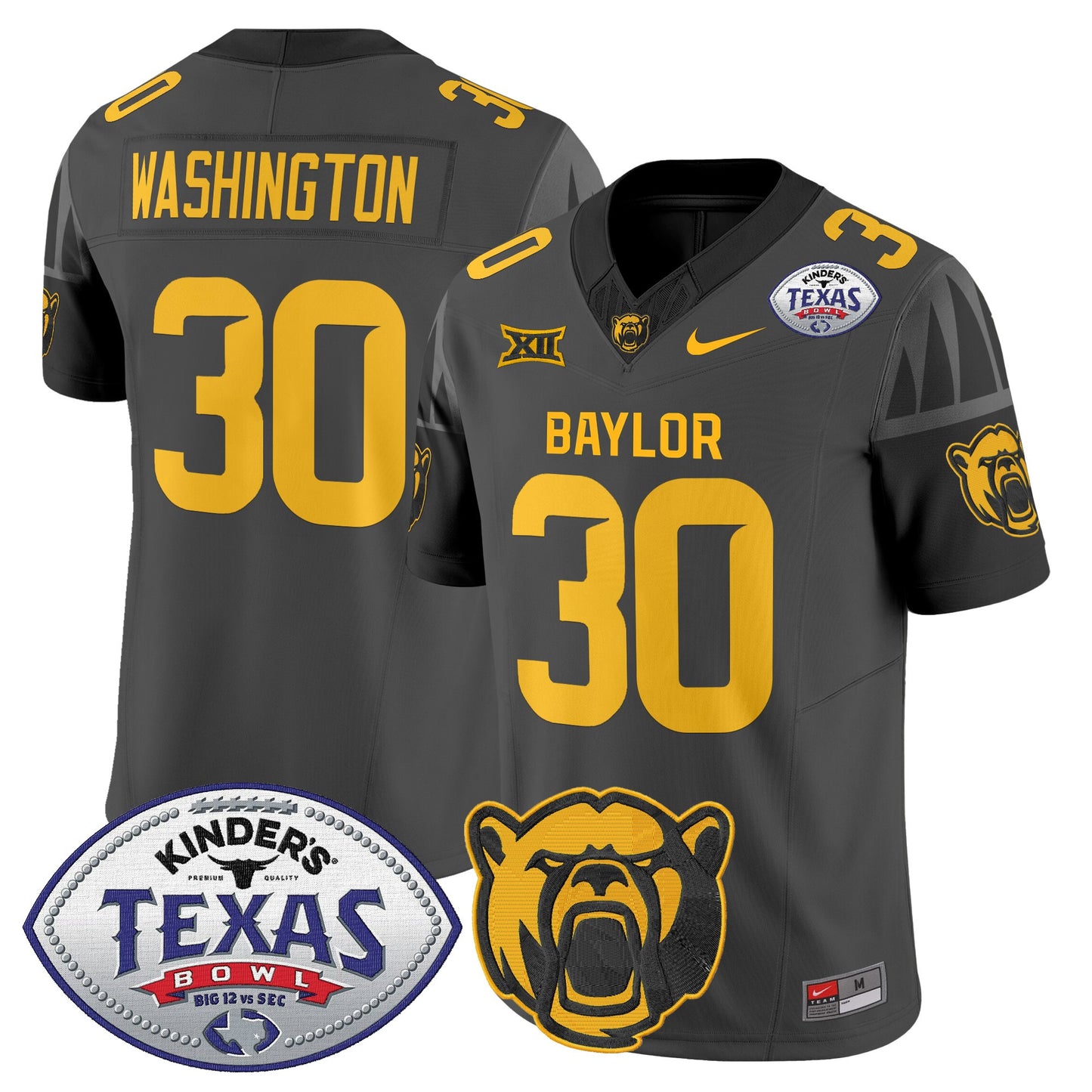 Baylor Bears 2024 Texas Bowl Vapor Limited Jersey - All Stitched