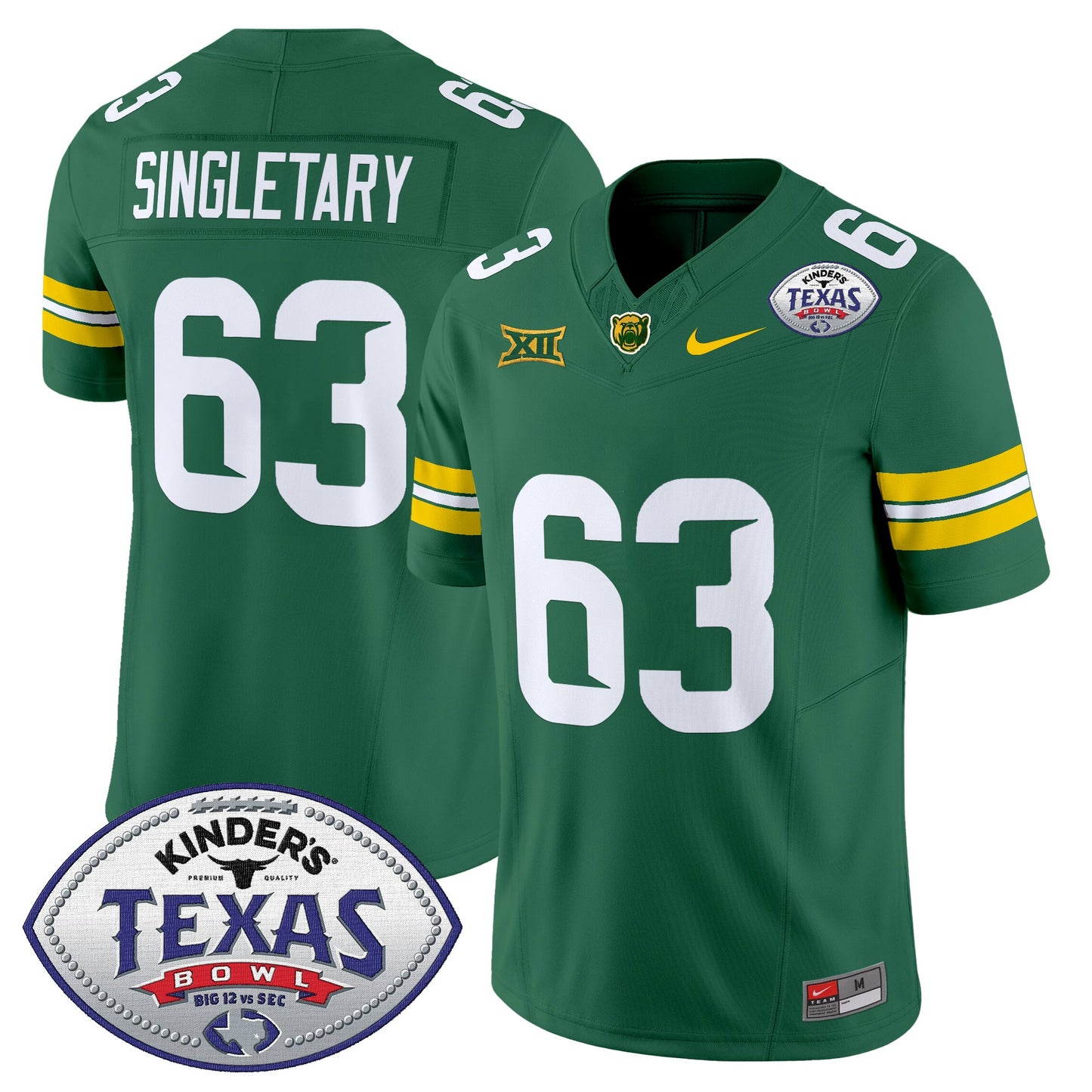 Baylor Bears 2024 Texas Bowl Vapor Limited Jersey - All Stitched