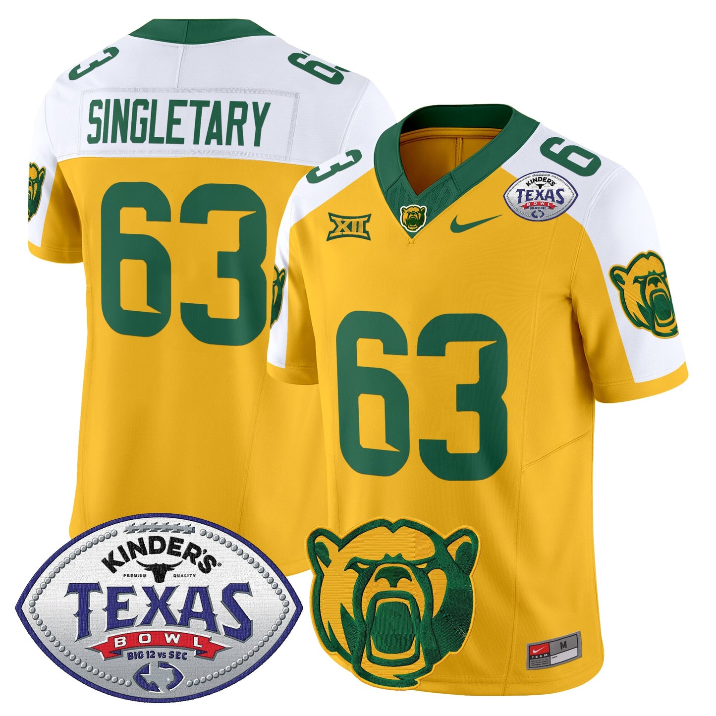 Baylor Bears 2024 Texas Bowl Vapor Limited Jersey - All Stitched