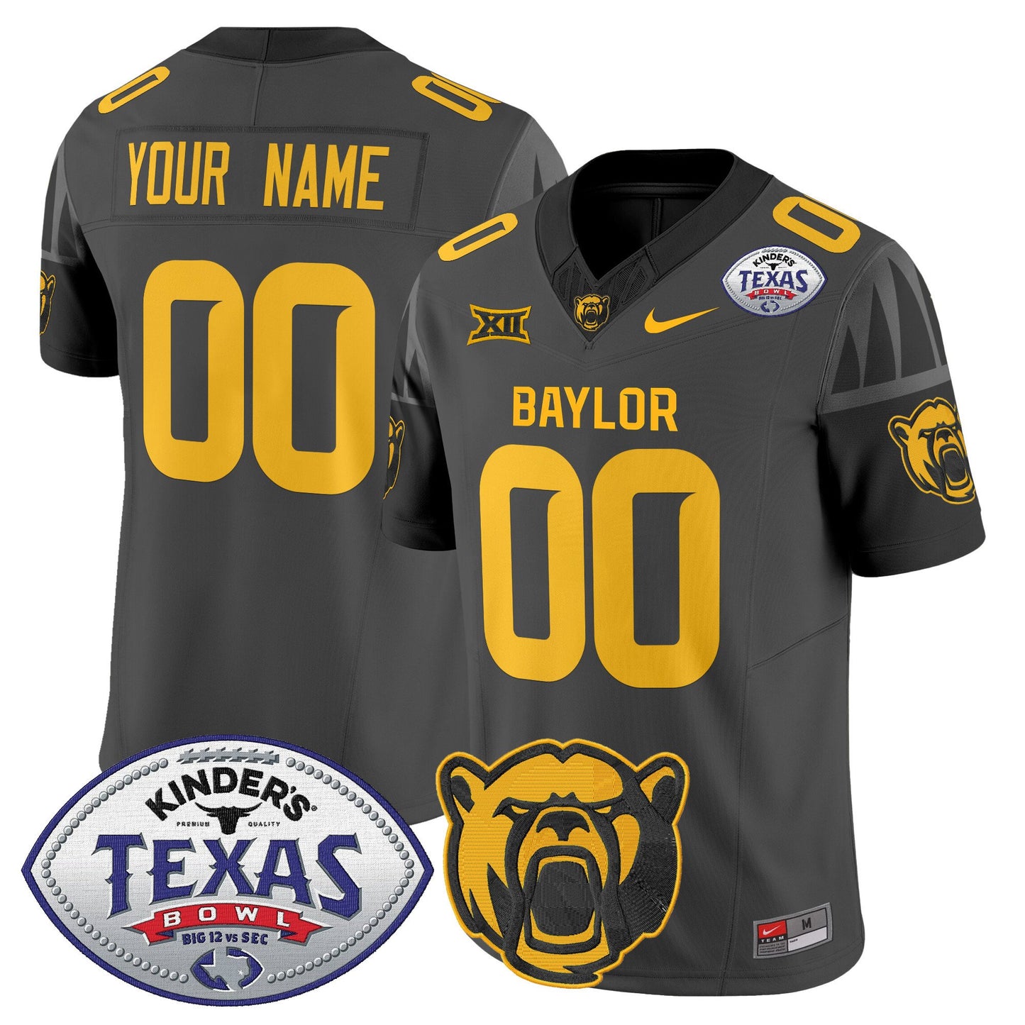 Baylor Bears 2024 Texas Bowl Vapor Limited Custom Jersey - All Stitched