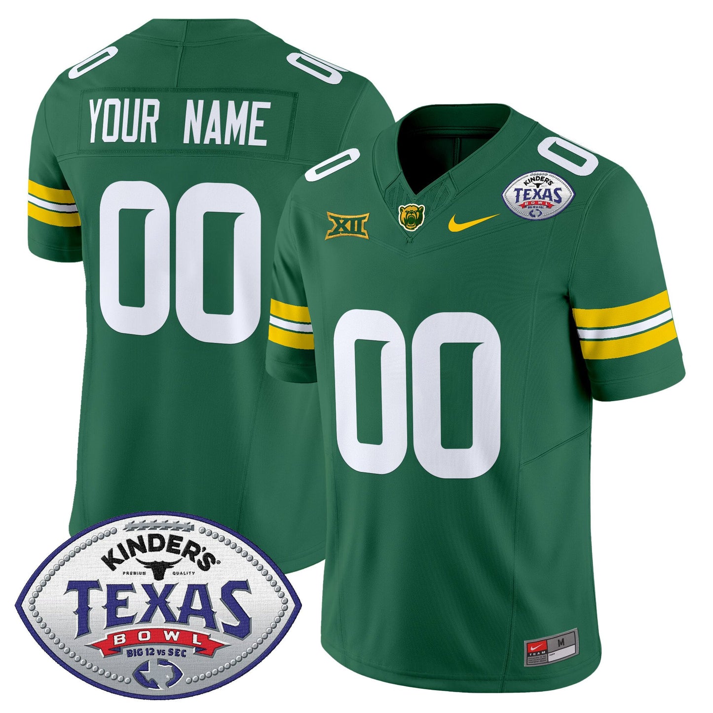 Baylor Bears 2024 Texas Bowl Vapor Limited Custom Jersey - All Stitched