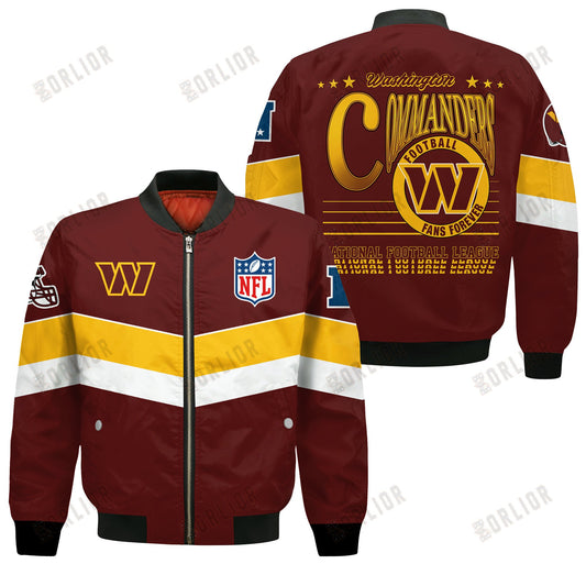 Washington Commanders Football Team 2024 - 25 Unstoppable Bomber Jacket