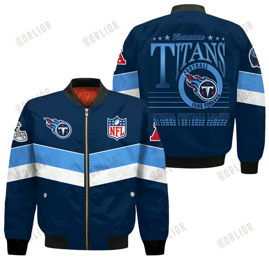 Tennessee Titans Football Team 2024 - 25 Unstoppable Bomber Jacket