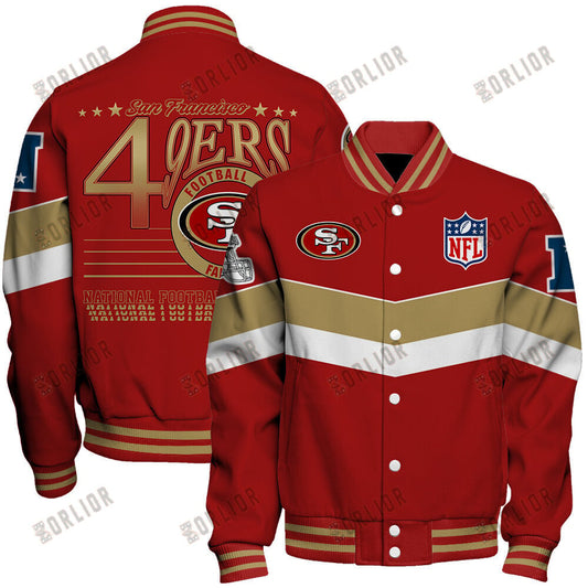 San Francisco 49ers Football Team 2024 - 25 Unstoppable Unisex Varsity Jacket