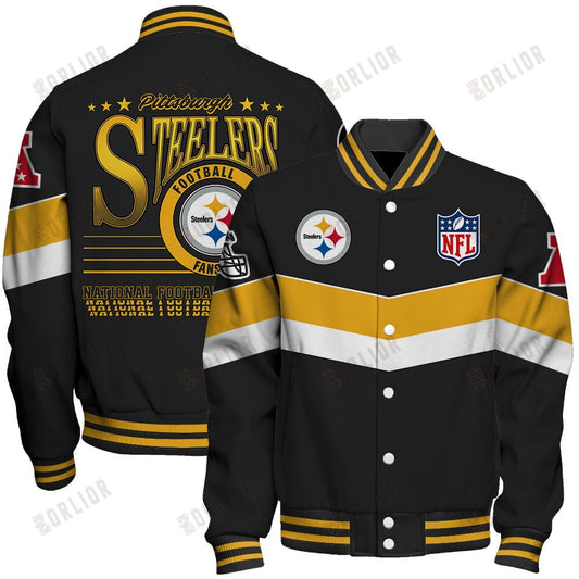 Pittsburgh Steelers Football Team 2024 - 25 Unstoppable Unisex Varsity Jacket