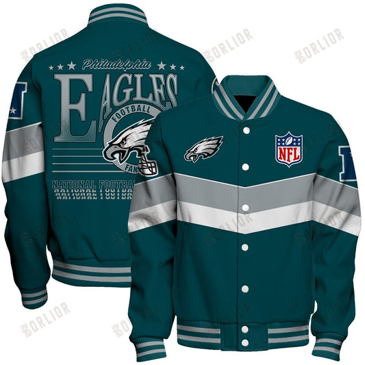 Philadelphia Eagles Football Team 2024 - 25 Unstoppable Unisex Varsity Jacket