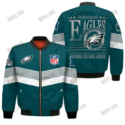 Philadelphia Eagles Football Team 2024 - 25 Unstoppable Bomber Jacket