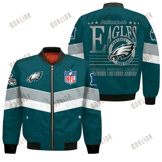 Philadelphia Eagles Football Team 2024 - 25 Unstoppable Bomber Jacket