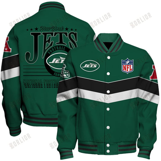 New York Jets Football Team 2024 - 25 Unstoppable Unisex Varsity Jacket