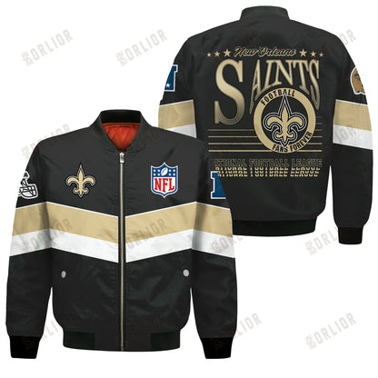 New Orleans Saints Football Team 2024 - 25 Unstoppable Bomber Jacket