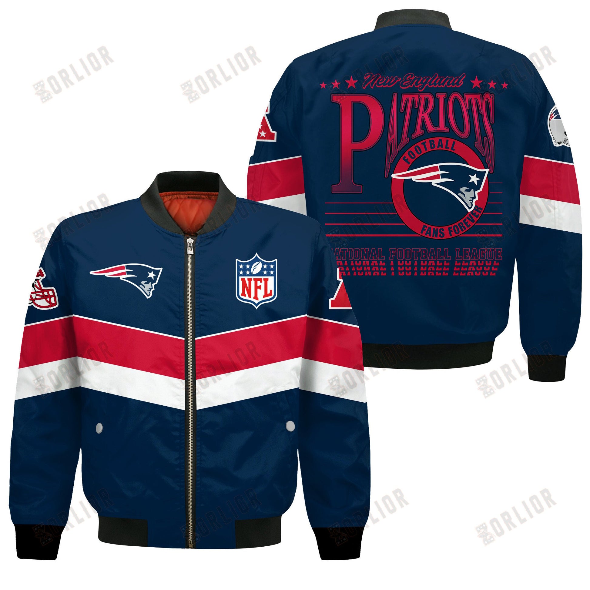 New England Patriots Football Team 2024 - 25 Unstoppable Bomber Jacket