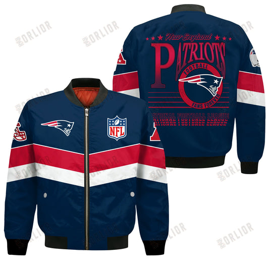 New England Patriots Football Team 2024 - 25 Unstoppable Bomber Jacket
