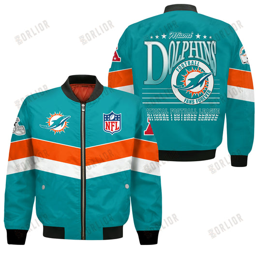 Miami Dolphins Football Team 2024 - 25 Unstoppable Bomber Jacket
