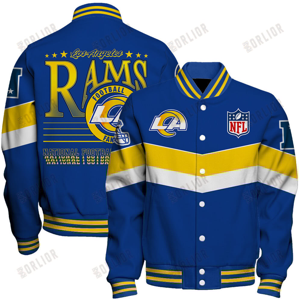 Los Angeles Rams Football Team 2024 - 25 Unstoppable Unisex Varsity Jacket
