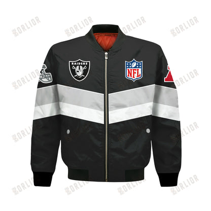 Las Vegas Raiders Football Team 2024 - 25 Unstoppable Bomber Jacket
