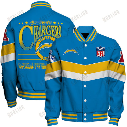 Los Angeles Chargers Football Team 2024 - 25 Unstoppable Unisex Varsity Jacket