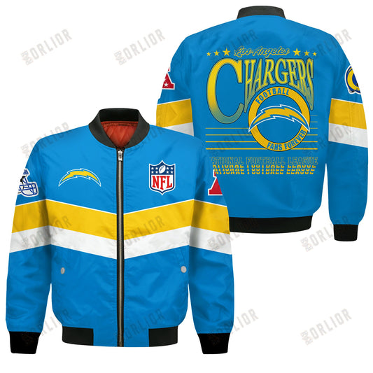 Los Angeles Chargers Football Team 2024 - 25 Unstoppable Bomber Jacket