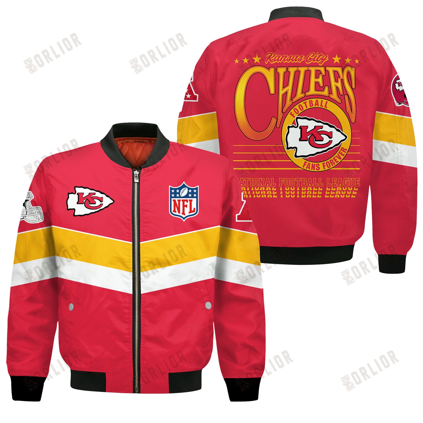 Kansas City Chiefs Football Team 2024 - 25 Unstoppable Bomber Jacket