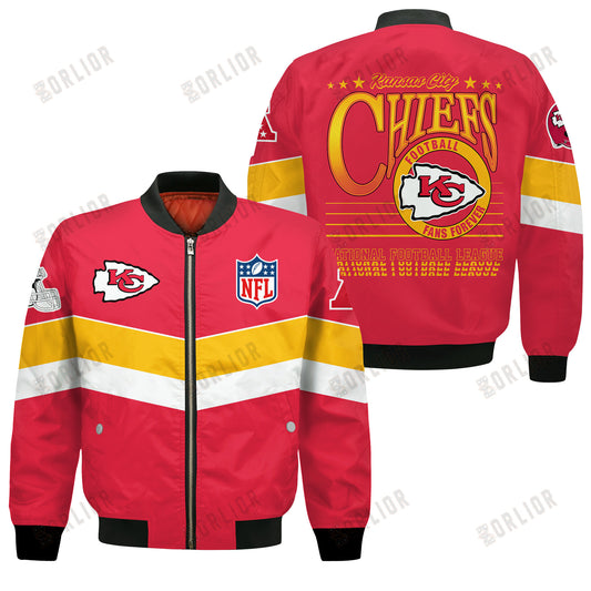 Kansas City Chiefs Football Team 2024 - 25 Unstoppable Bomber Jacket