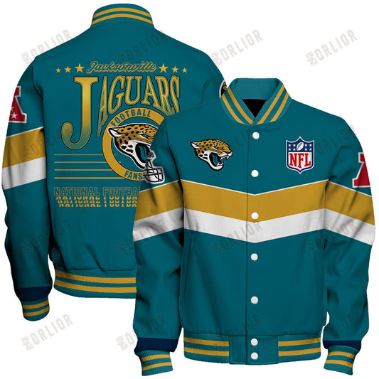 Jacksonville Jaguars Football Team 2024 - 25 Unstoppable Unisex Varsity Jacket