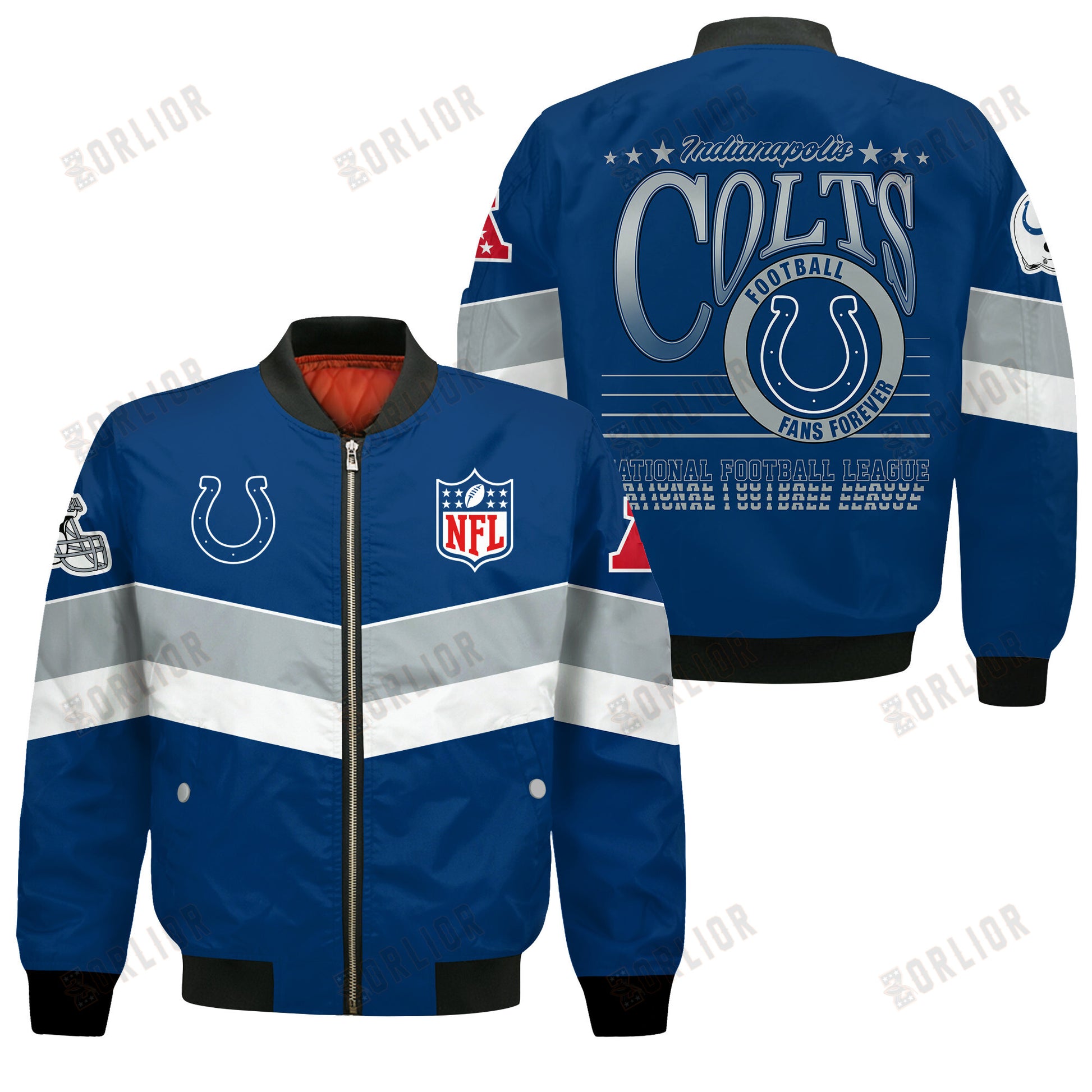 Indianapolis Colts Football Team 2024 - 25 Unstoppable Bomber Jacket