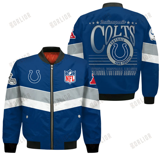 Indianapolis Colts Football Team 2024 - 25 Unstoppable Bomber Jacket