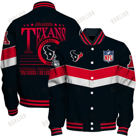 Houston Texans Football Team 2024 - 25 Unstoppable Unisex Varsity Jacket