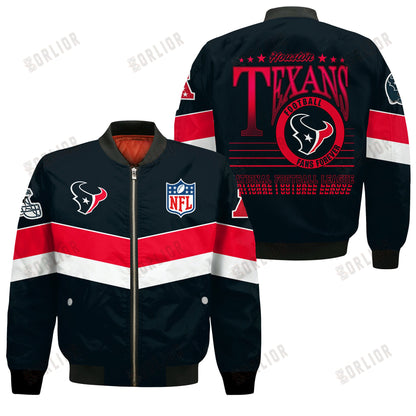 Houston Texans Football Team 2024 - 25 Unstoppable Bomber Jacket