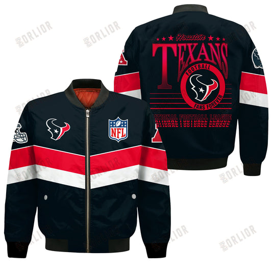 Houston Texans Football Team 2024 - 25 Unstoppable Bomber Jacket