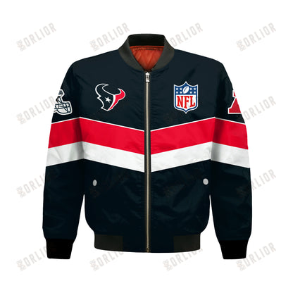 Houston Texans Football Team 2024 - 25 Unstoppable Bomber Jacket