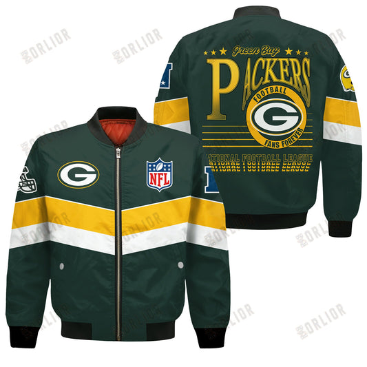 Green Bay Packers Football Team 2024 - 25 Unstoppable Bomber Jacket