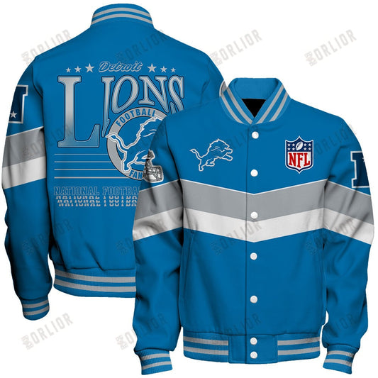 Detroit Lions Football Team 2024 - 25 Unstoppable Unisex Varsity Jacket