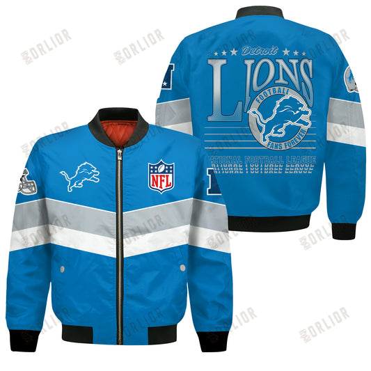 Detroit Lions Football Team 2024 - 25 Unstoppable Bomber Jacket