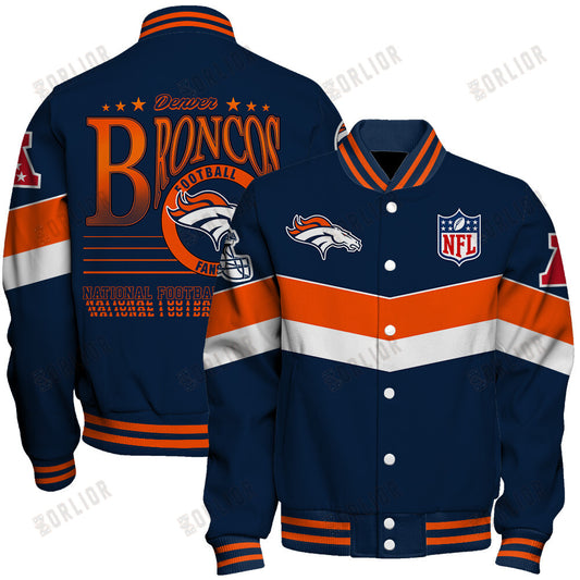 Denver Broncos Football Team 2024 - 25 Unstoppable Unisex Varsity Jacket