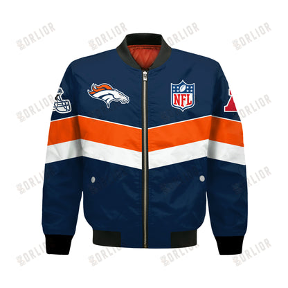 Denver Broncos Football Team 2024 - 25 Unstoppable Bomber Jacket